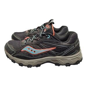 Saucony Escape TR2 S15346-1 Running Shoes Black Pink Teal Size 9.5